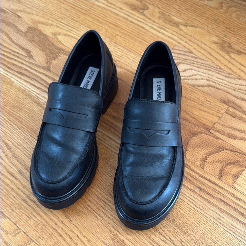 Steve Madden Classic Black Men's Slip-Ons